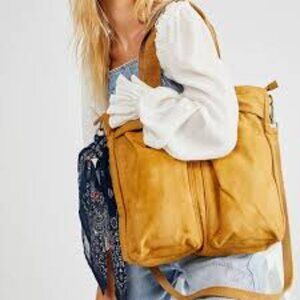 Free People We are the free   English Khaki Whitney Heritage Canvas Tote woman
